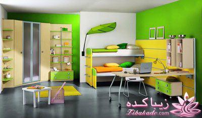 دکوراسیون داخلی با رنگ تناژ سبز